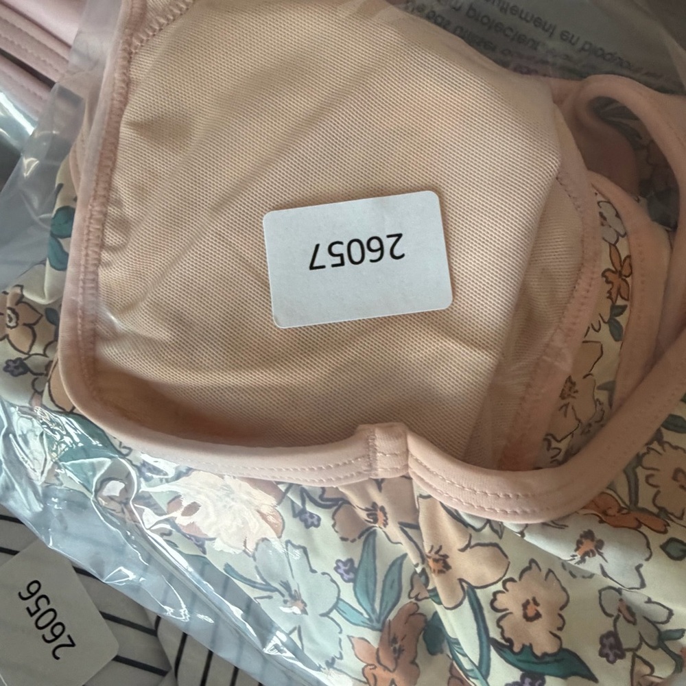 CupShe NEW Women's Floral Apricot One Piece With Front Criss Cross Detail - Picture 14 of 14